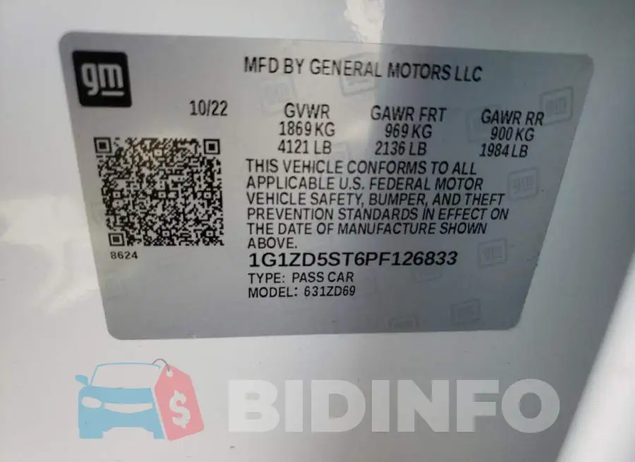 1G1ZD5ST6PF126833 Photo# 12