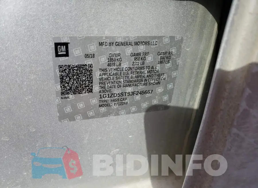 1G1ZD5ST8JF245667 Photo# 12