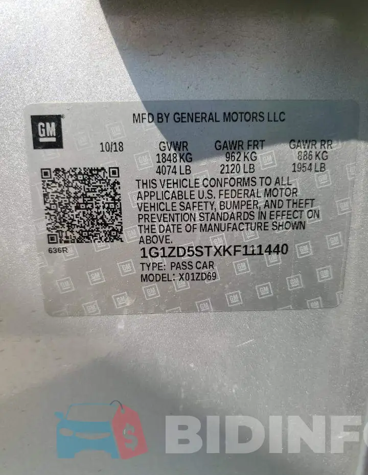 1G1ZD5STXKF111440 Photo# 12
