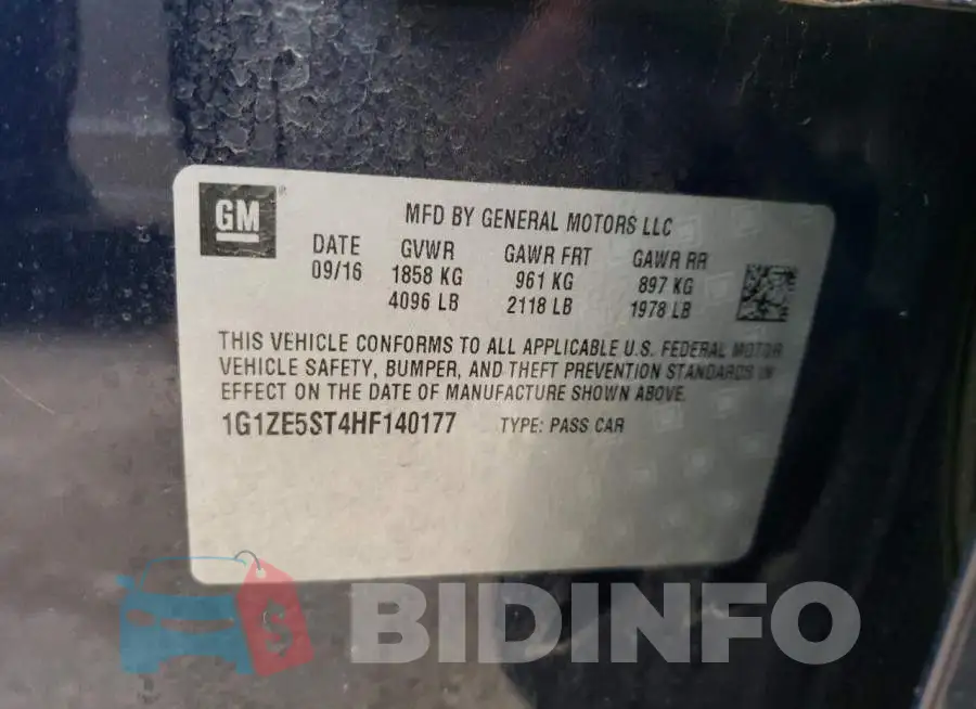 1G1ZE5ST4HF140177 Photo# 12