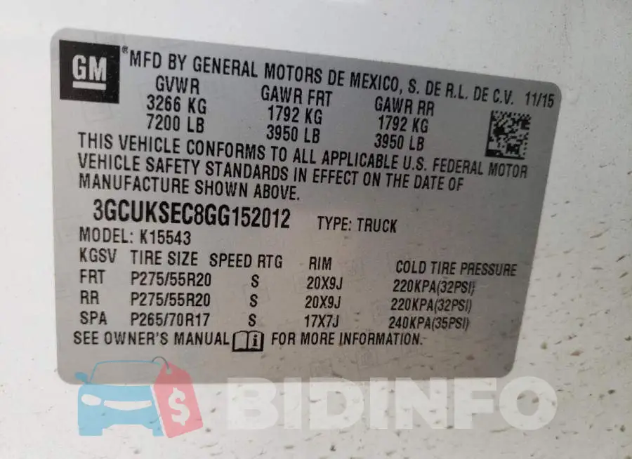 3GCUKSEC8GG152012 Photo# 12