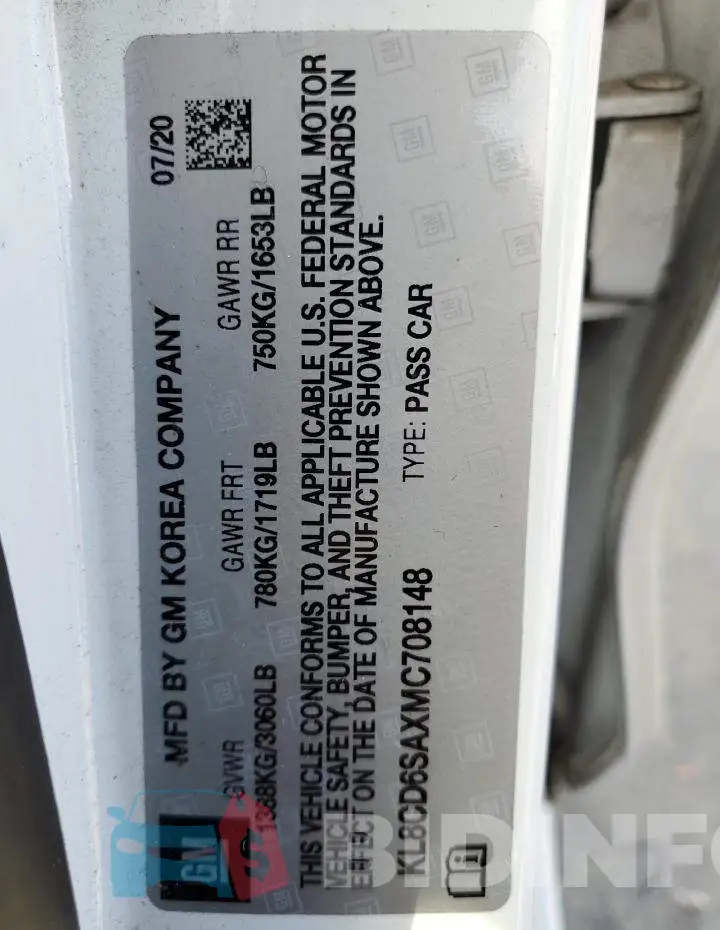 KL8CD6SAXMC708148 Photo# 12