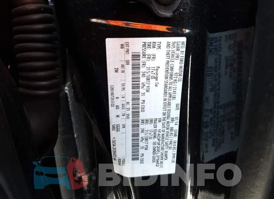 1FADP3F20EL378452 Photo# 12