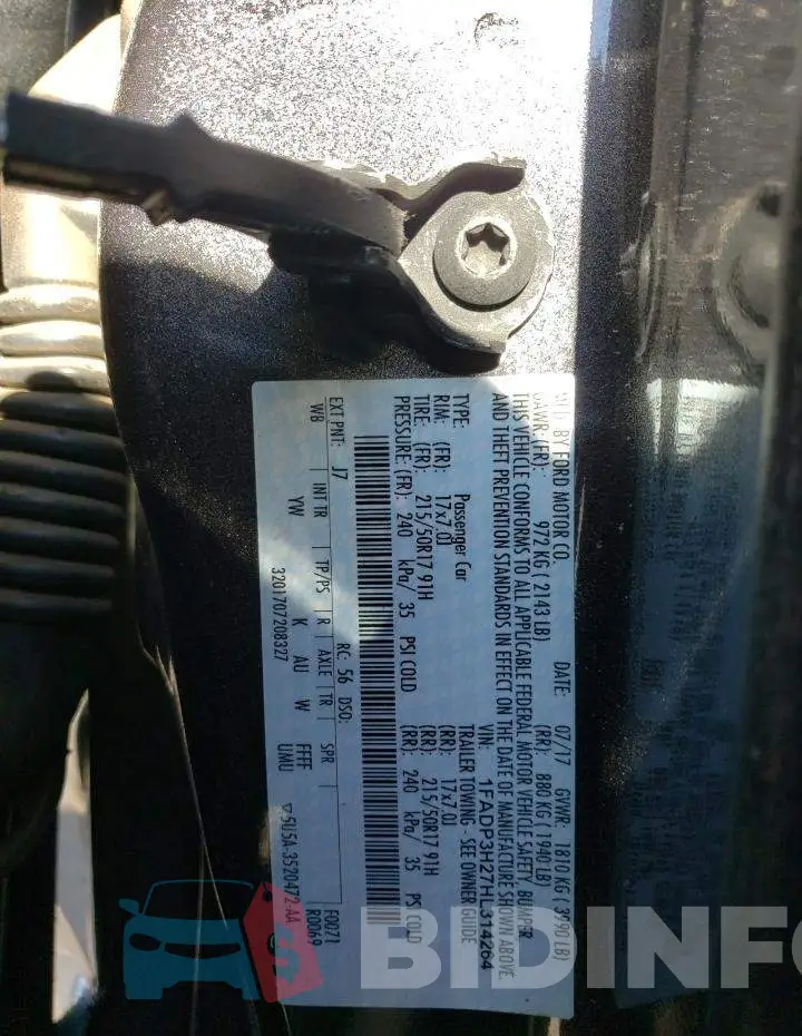 1FADP3H27HL314264 Photo# 13