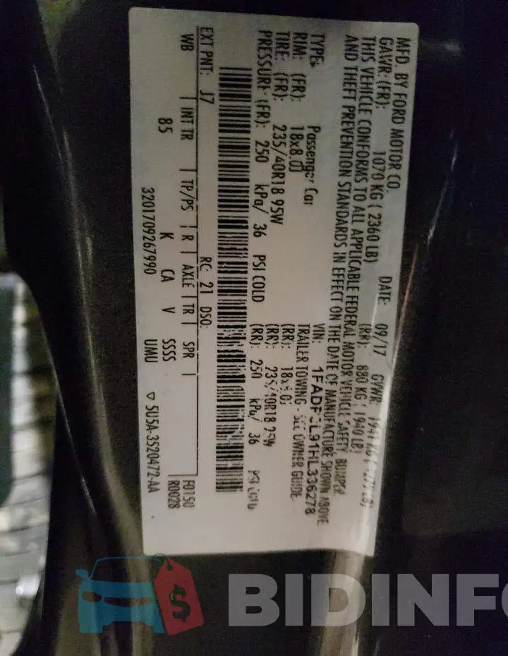 1FADP3L91HL336278 Photo# 13