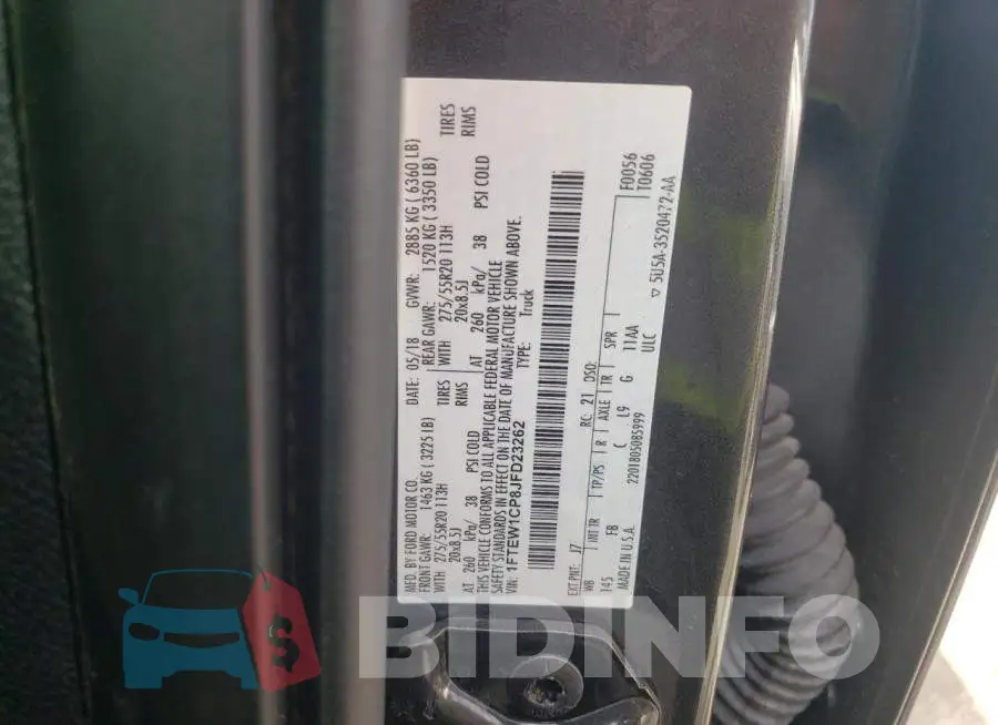 1FTEW1CP8JFD23262 Photo# 12