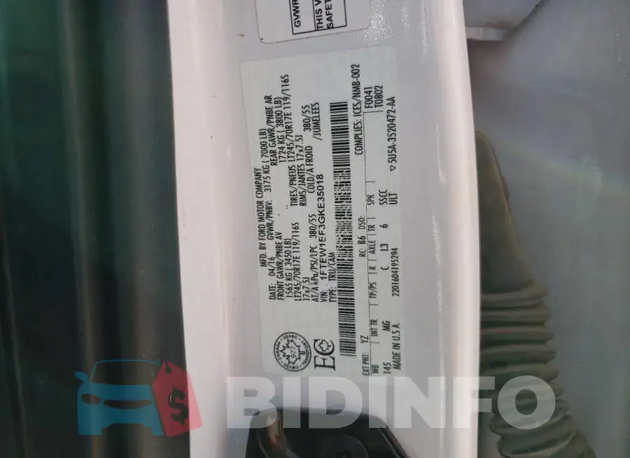 1FTEW1EF3GKE35018 Photo# 12
