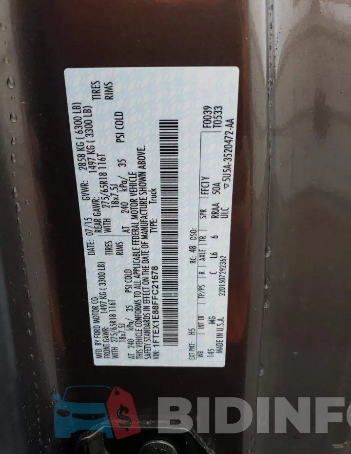 1FTEX1E88FFC21678 Photo# 12