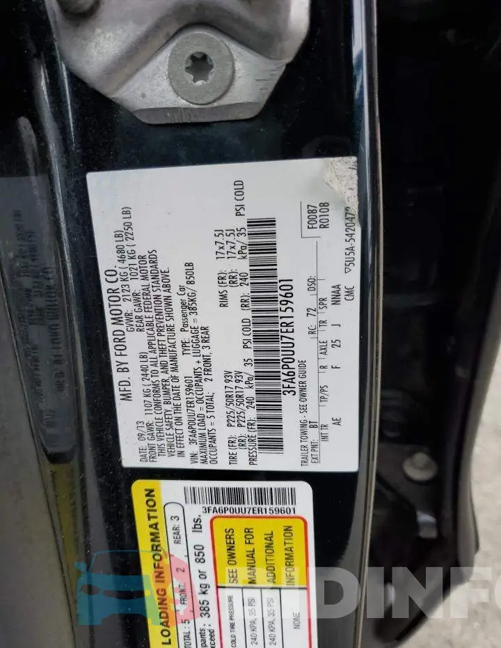3FA6P0UU7ER159601 Photo# 12
