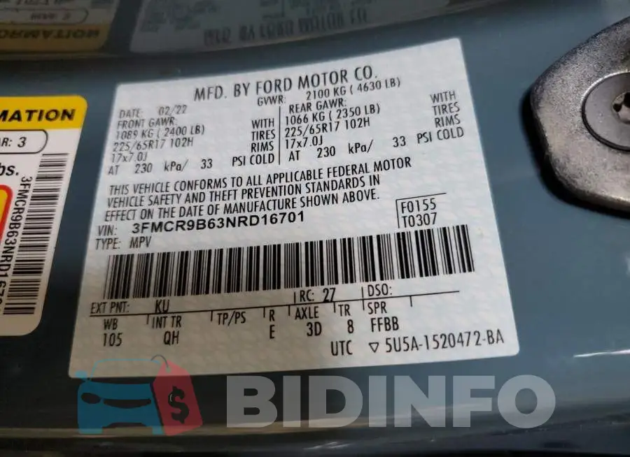 3FMCR9B63NRD16701 Photo# 13