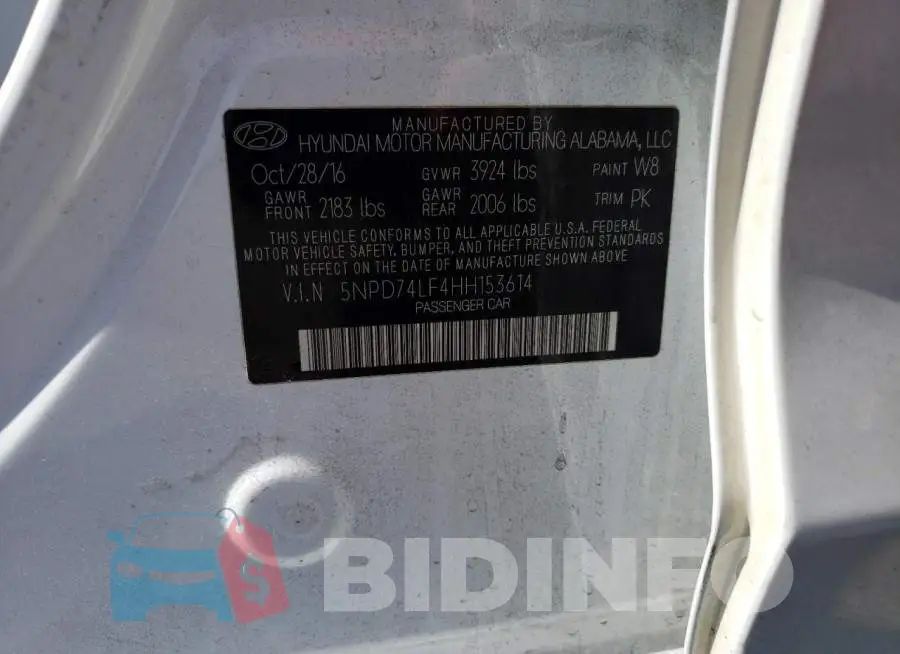 5NPD74LF4HH153614 Photo# 12