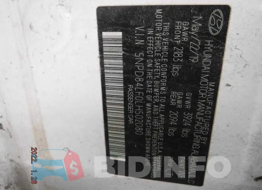 5NPD84LF0LH502080 Photo# 10