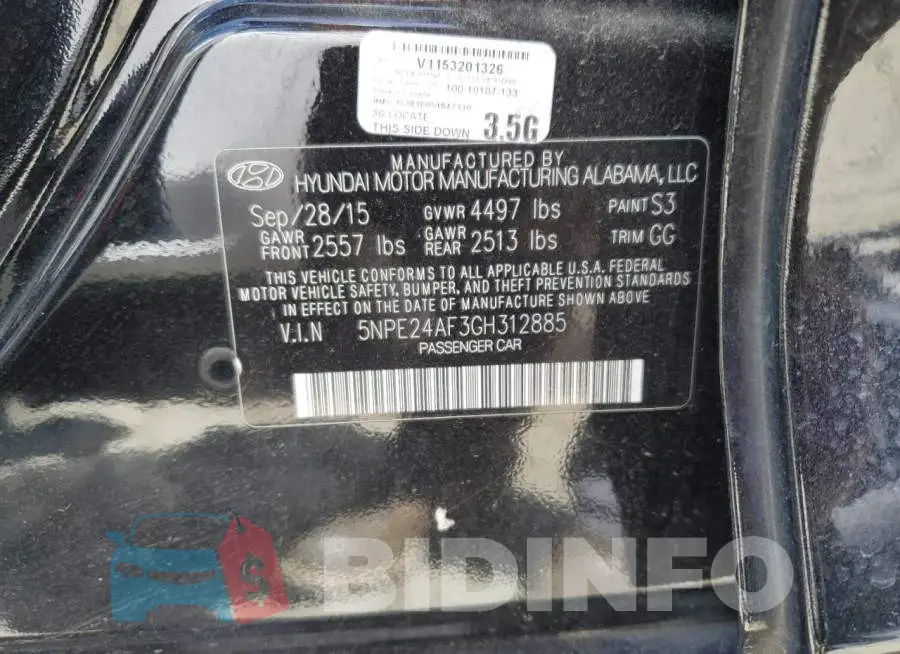 5NPE24AF3GH312885 Photo# 12