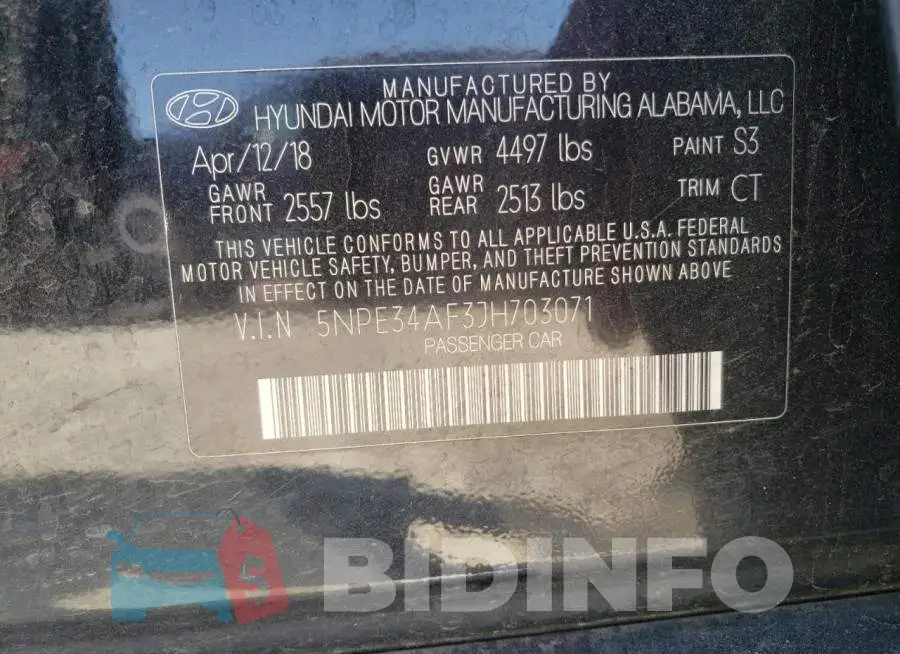 5NPE34AF3JH703071 Photo# 13