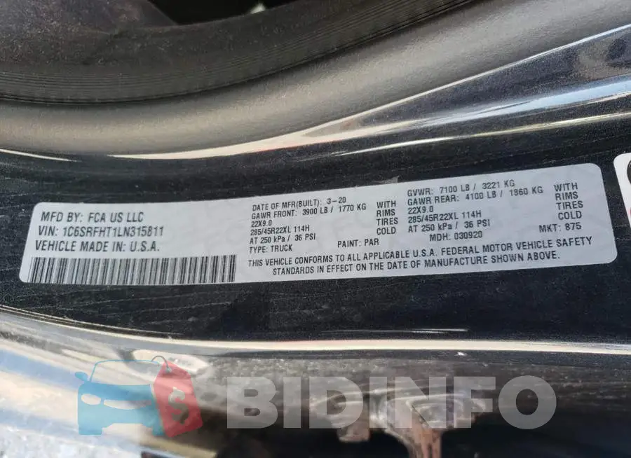 1C6SRFHT1LN315811 Photo# 12