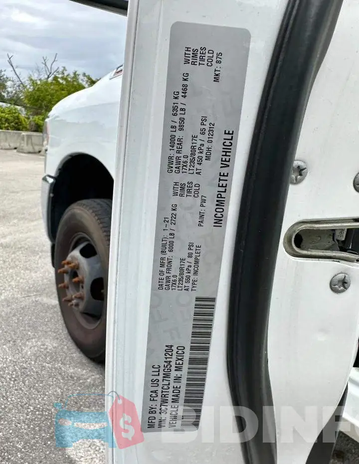 3C7WRTCL7MG541204 Photo# 10