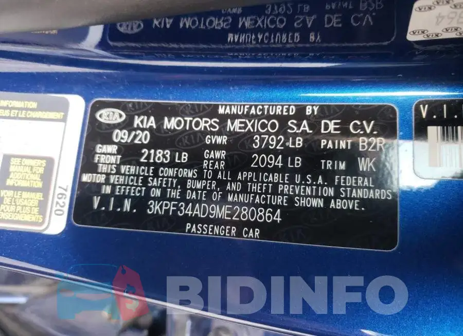 3KPF34AD9ME280864 Photo# 12