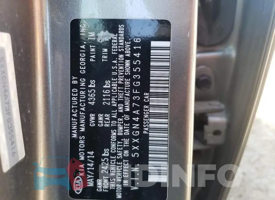 5XXGN4A73FG355416 Photo# 12