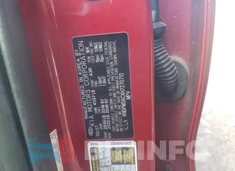 KNDPM3ACXH7270711 Photo# 13