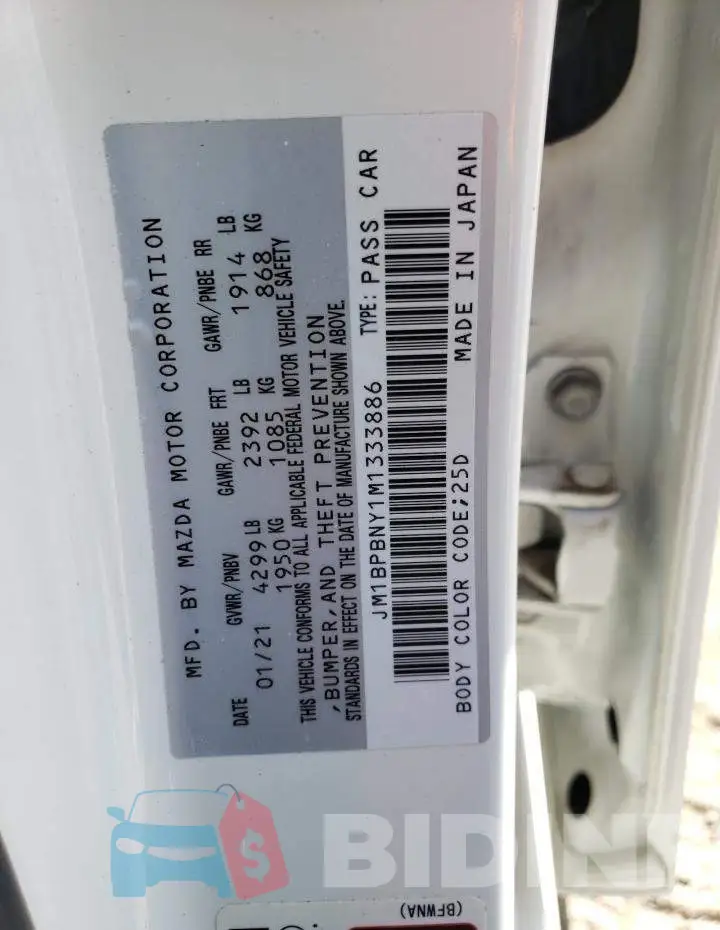 JM1BPBNY1M1333886 Photo# 12