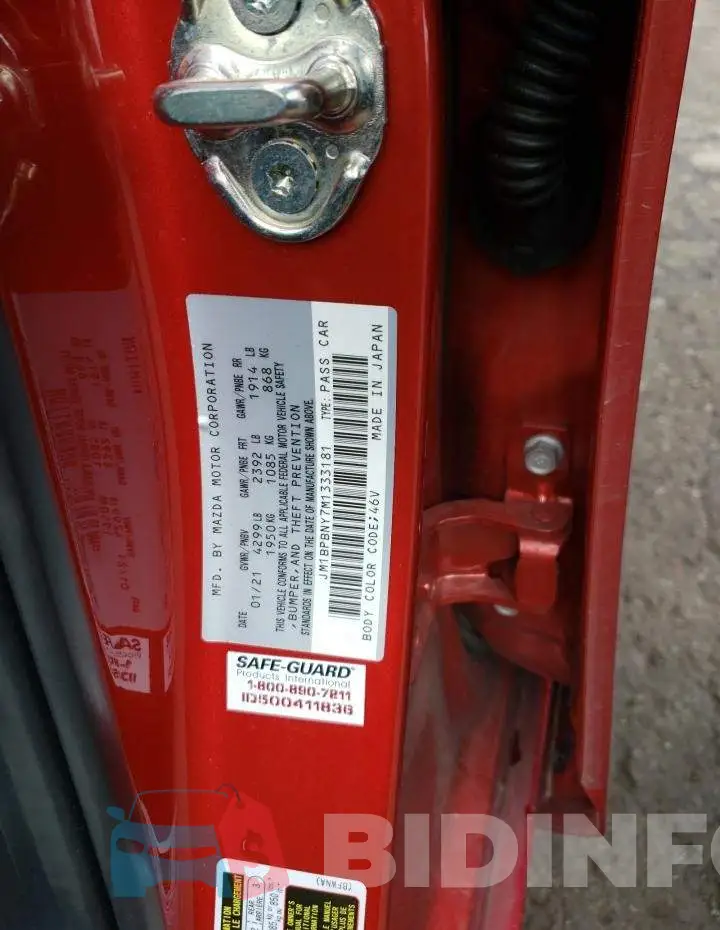 JM1BPBNY7M1333181 Photo# 12