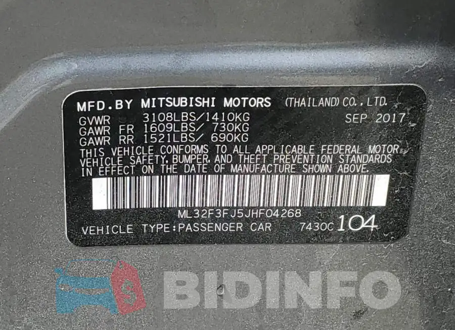 ML32F3FJ5JHF04268 Photo# 12