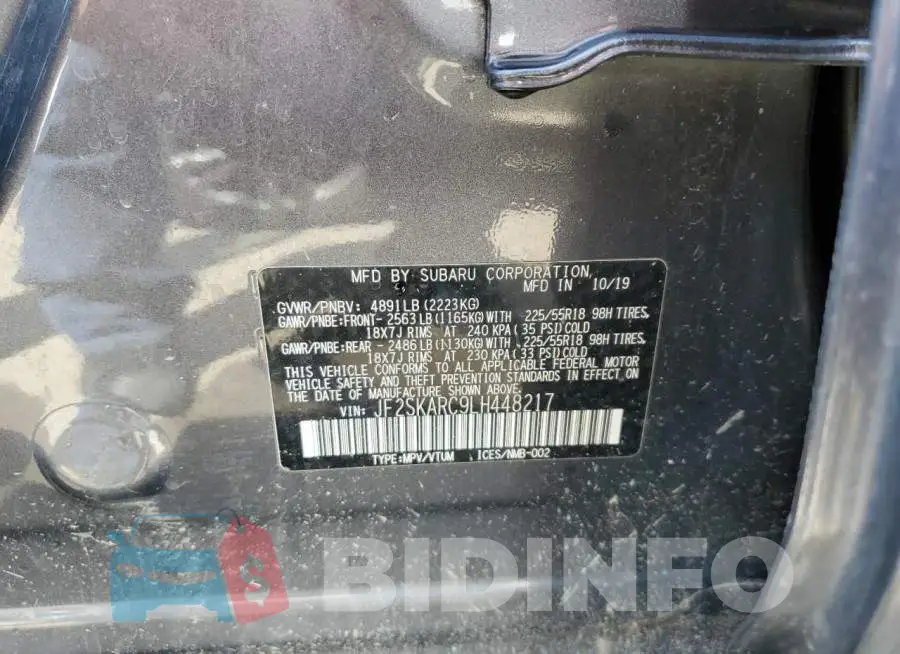JF2SKARC9LH448217 Photo# 14