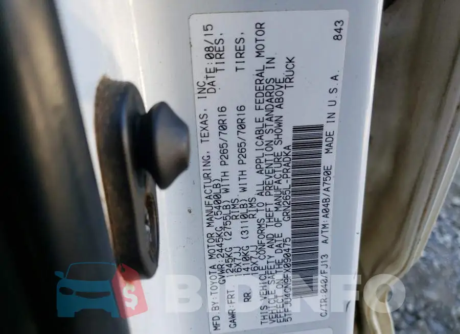 5TFJU4GN9FX090475 Photo# 12
