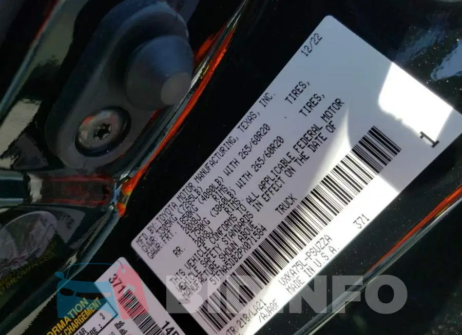 5TFNA5DB2PX071584 Photo# 12