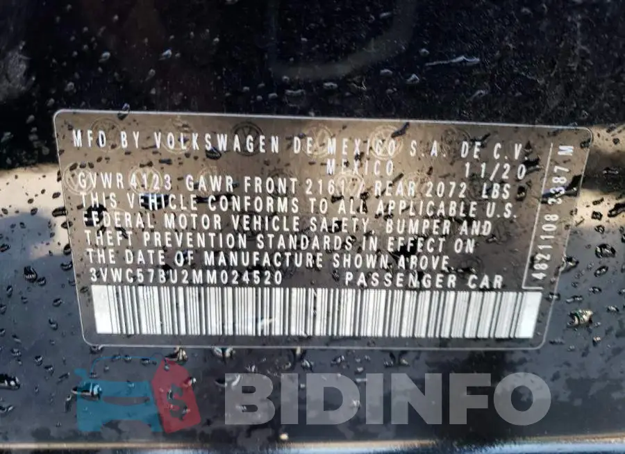 3VWC57BU2MM024520 Photo# 12