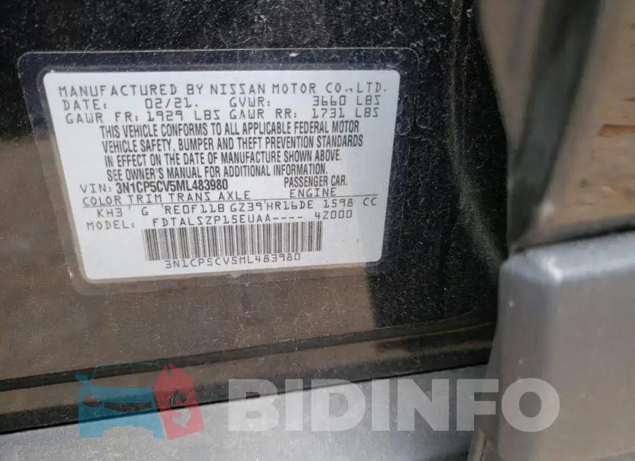 3N1CP5CV5ML483980 Photo# 12
