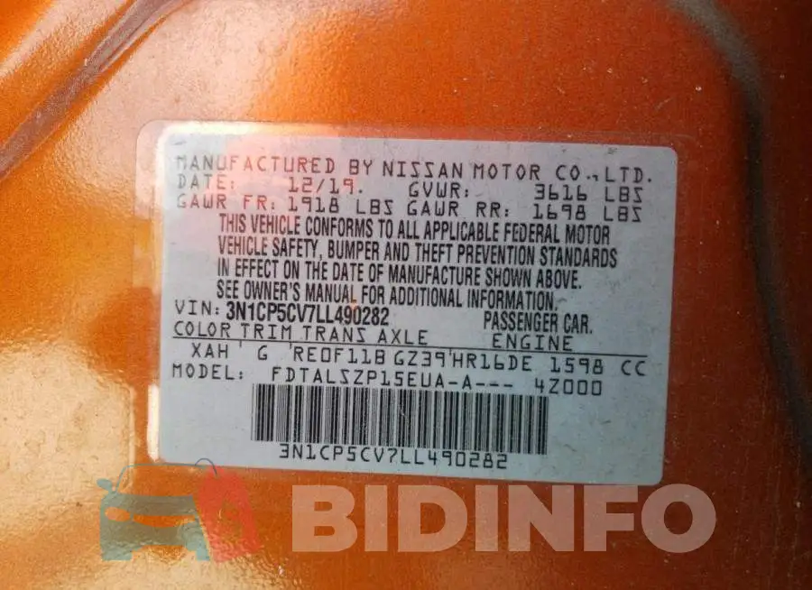 3N1CP5CV7LL490282 Photo# 12