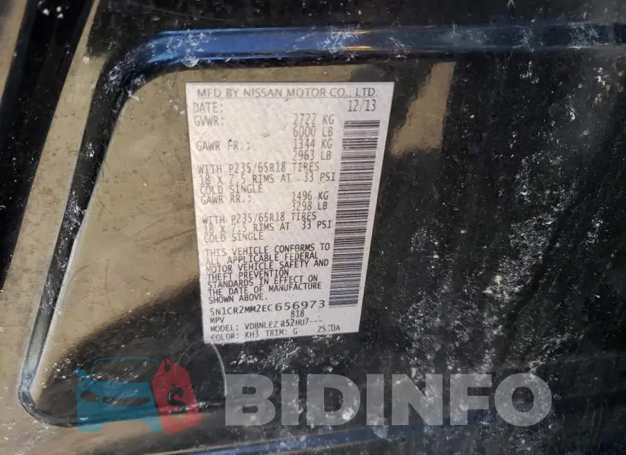 5N1CR2MM2EC656973 Photo# 12