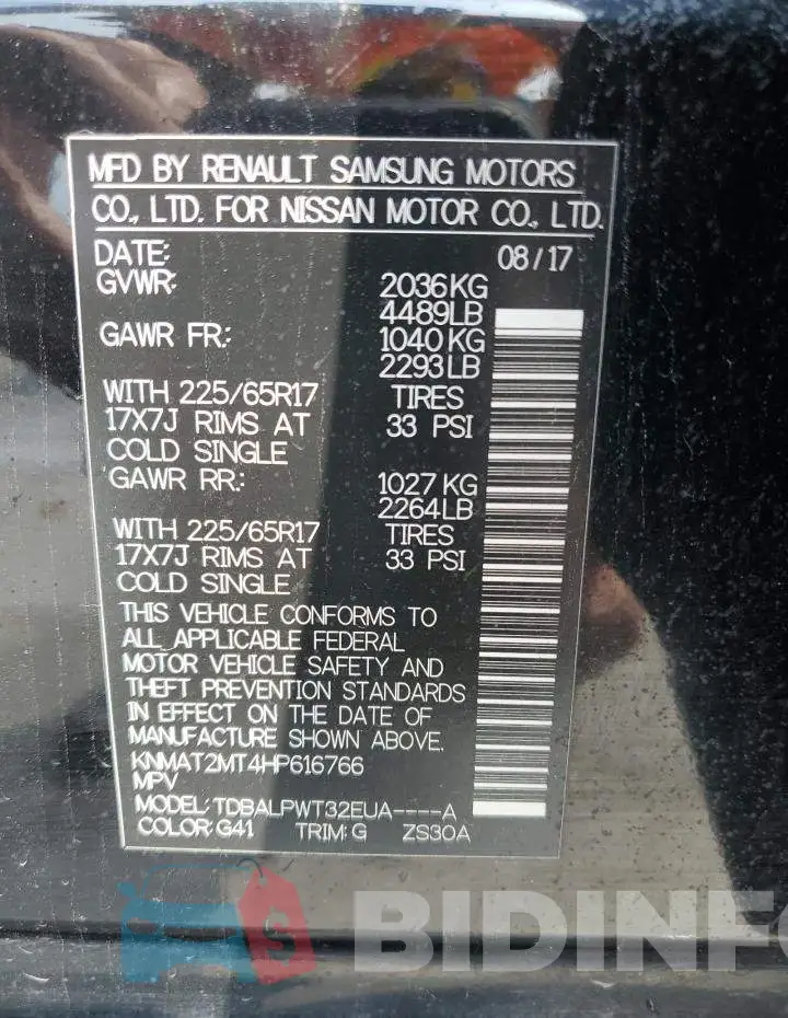 KNMAT2MT4HP616766 Photo# 14