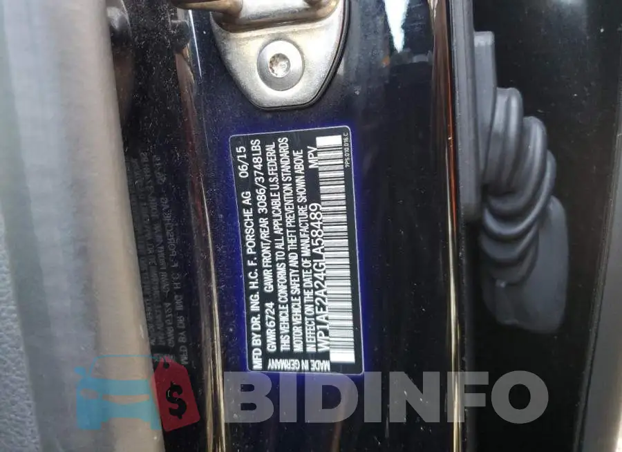 WP1AE2A24GLA58489 Photo# 14