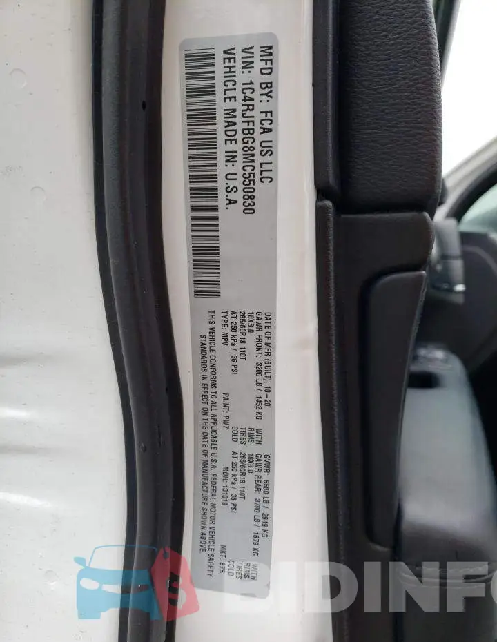 1C4RJFBG8MC550830 Photo# 13