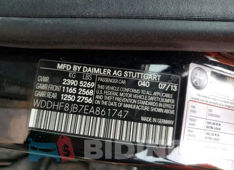 WDDHF8JB7EA861747 Photo# 9