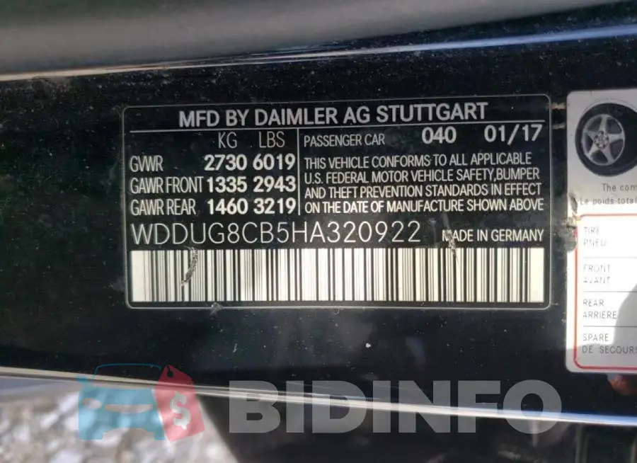 WDDUG8CB5HA320922 Photo# 13