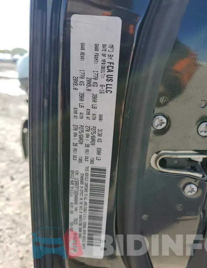 1C6RR7FT3GS400048 Photo# 13