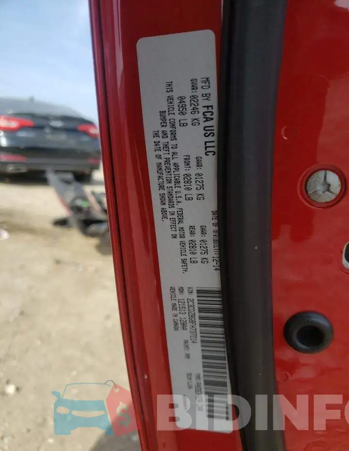 2C3CDZBG8FH737214 Photo# 13