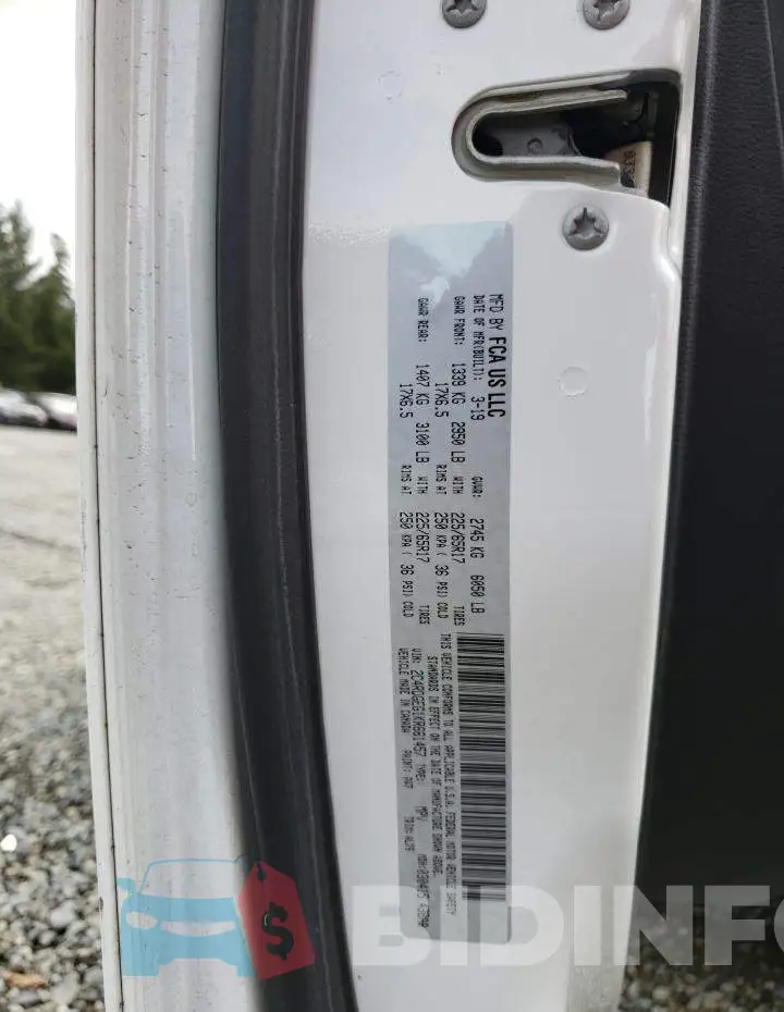 2C4RDGEG1KR661457 Photo# 14