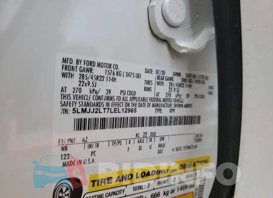5LMJJ2LT7LEL12965 Photo# 13