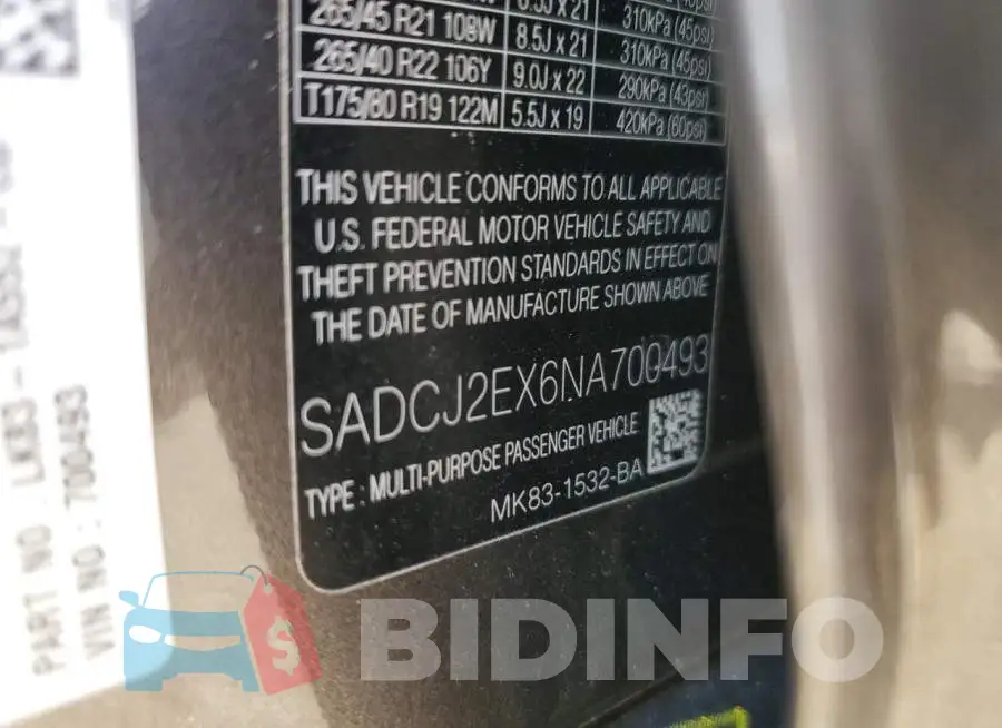 SADCJ2EX6NA700493 Photo# 13