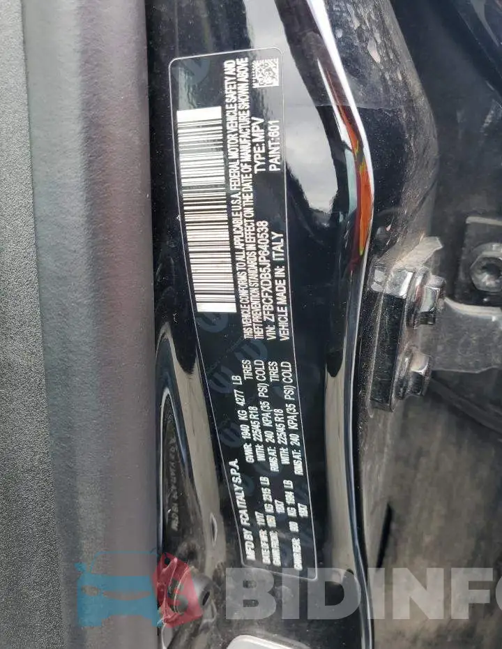ZFBCFXDB5JP640538 Photo# 13