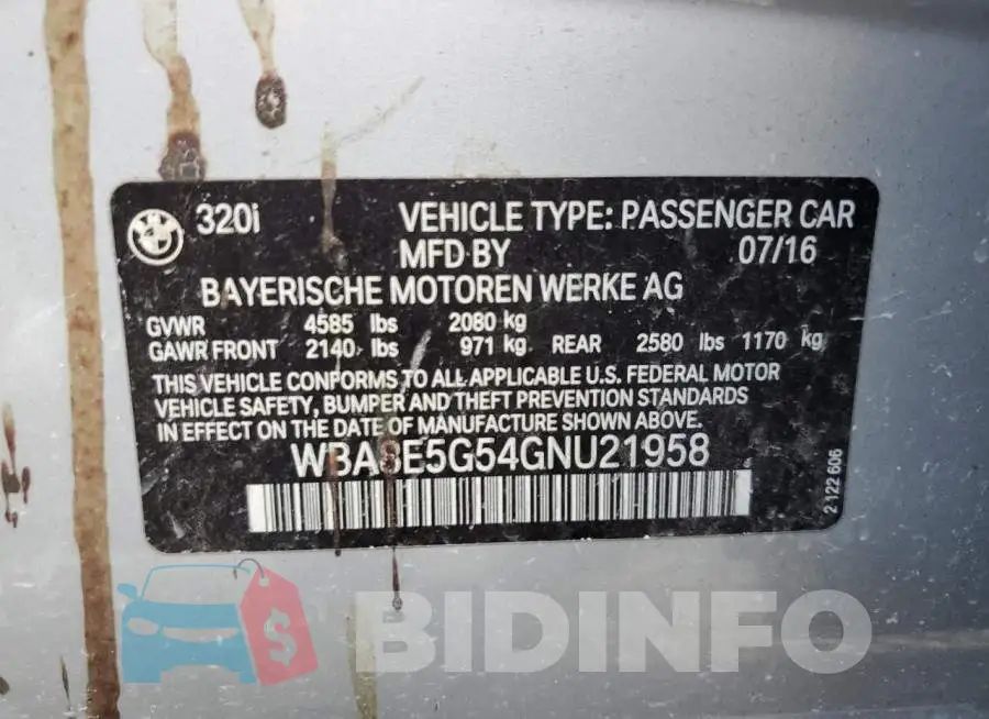 WBA8E5G54GNU21958 Photo# 12