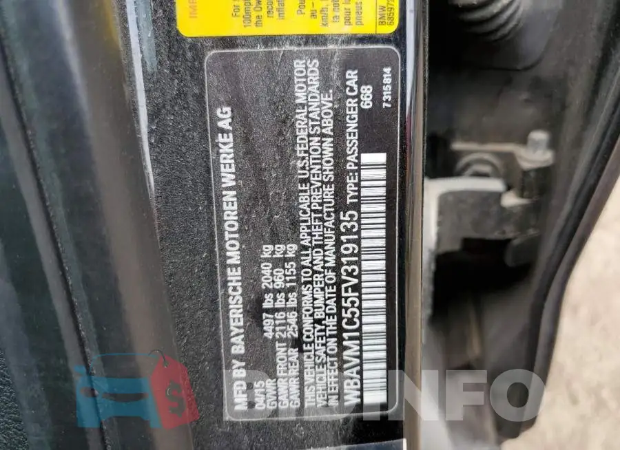 WBAVM1C55FV319135 Photo# 13
