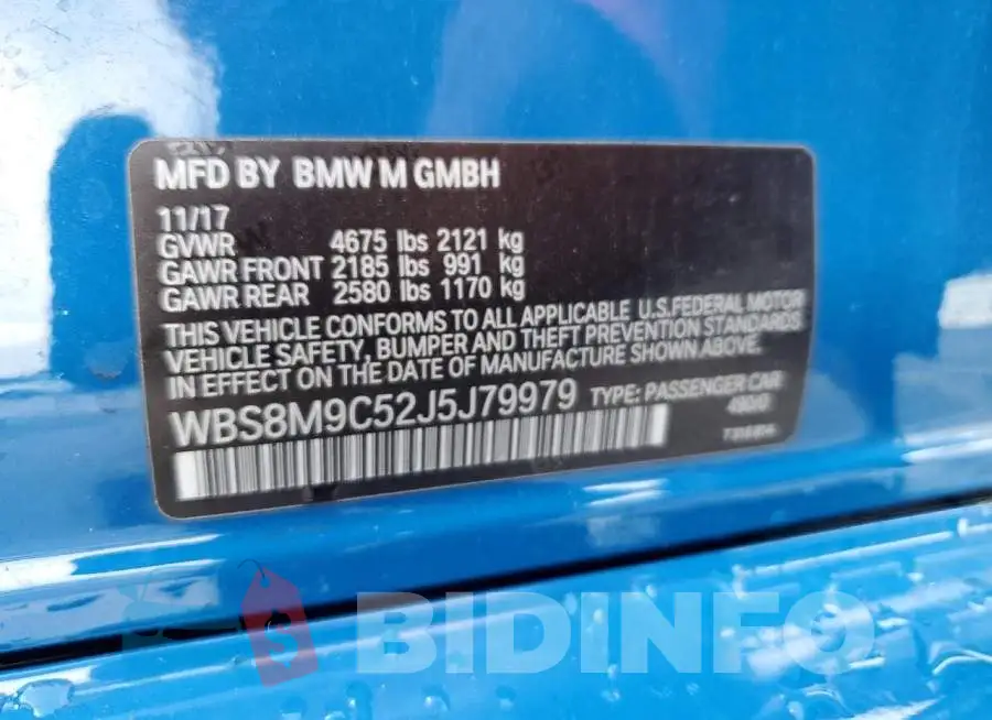 WBS8M9C52J5J79979 Photo# 12