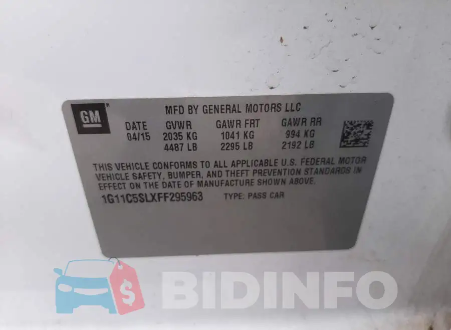 1G11C5SLXFF295963 Photo# 10
