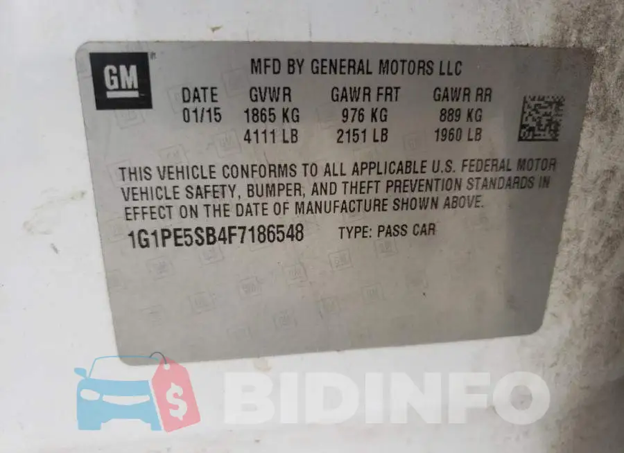 1G1PE5SB4F7186548 Photo# 13