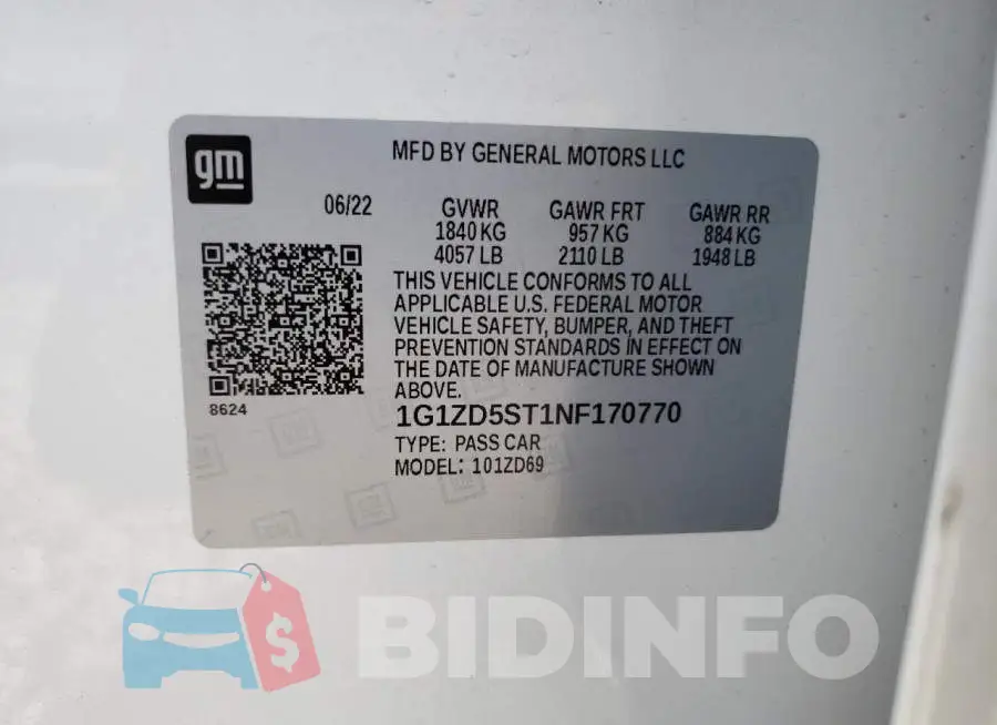 1G1ZD5ST1NF170770 Photo# 13
